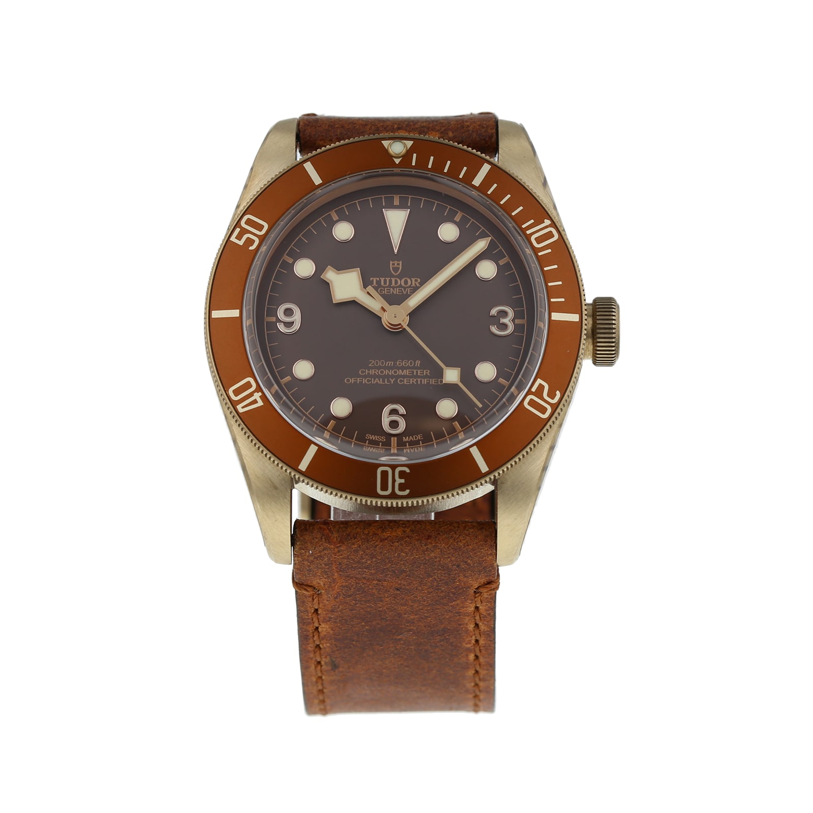 Pre-Owned Tudor Black Bay Bronze Mens Watch M79250BM-0001