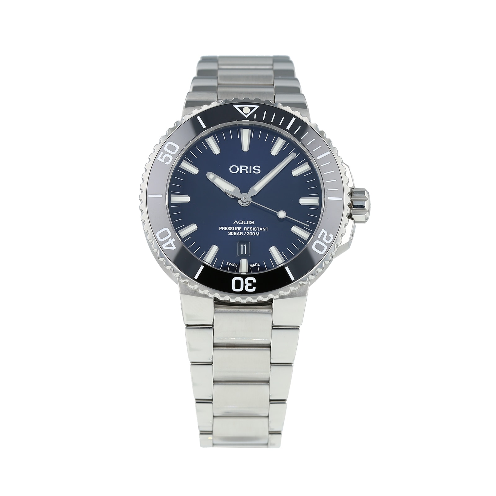 Pre Owned Oris Pre Owned Oris Aquis Date Mens Watch 01 733 7730