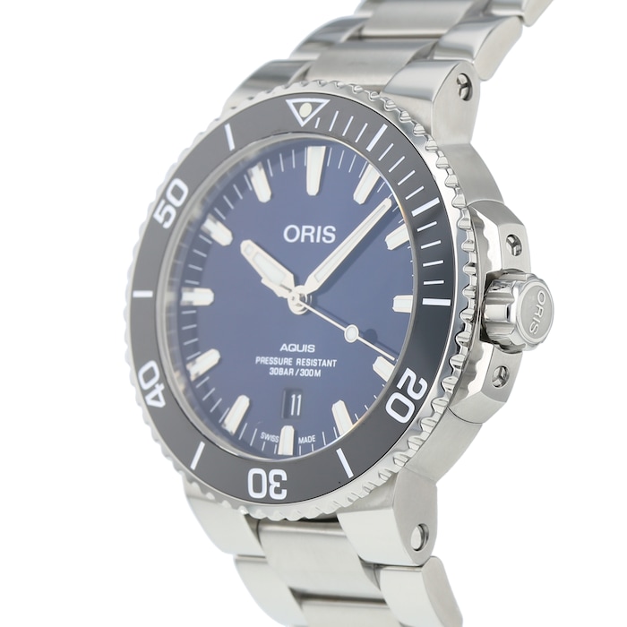 Pre-Owned Oris Pre-Owned Oris Aquis Date Mens Watch 01 733 7730 4135