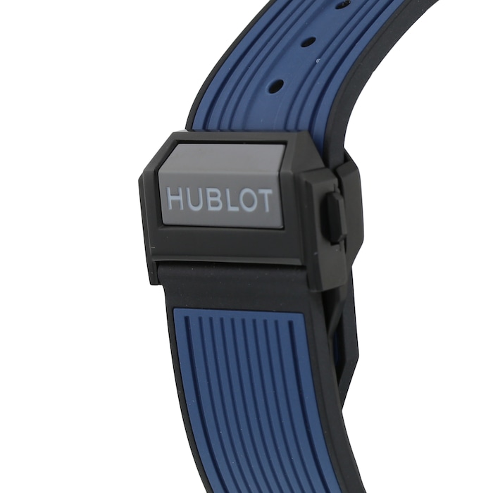 Pre-Owned Hublot Big Bang MECA-10 Ceramic Blue Mens Watch