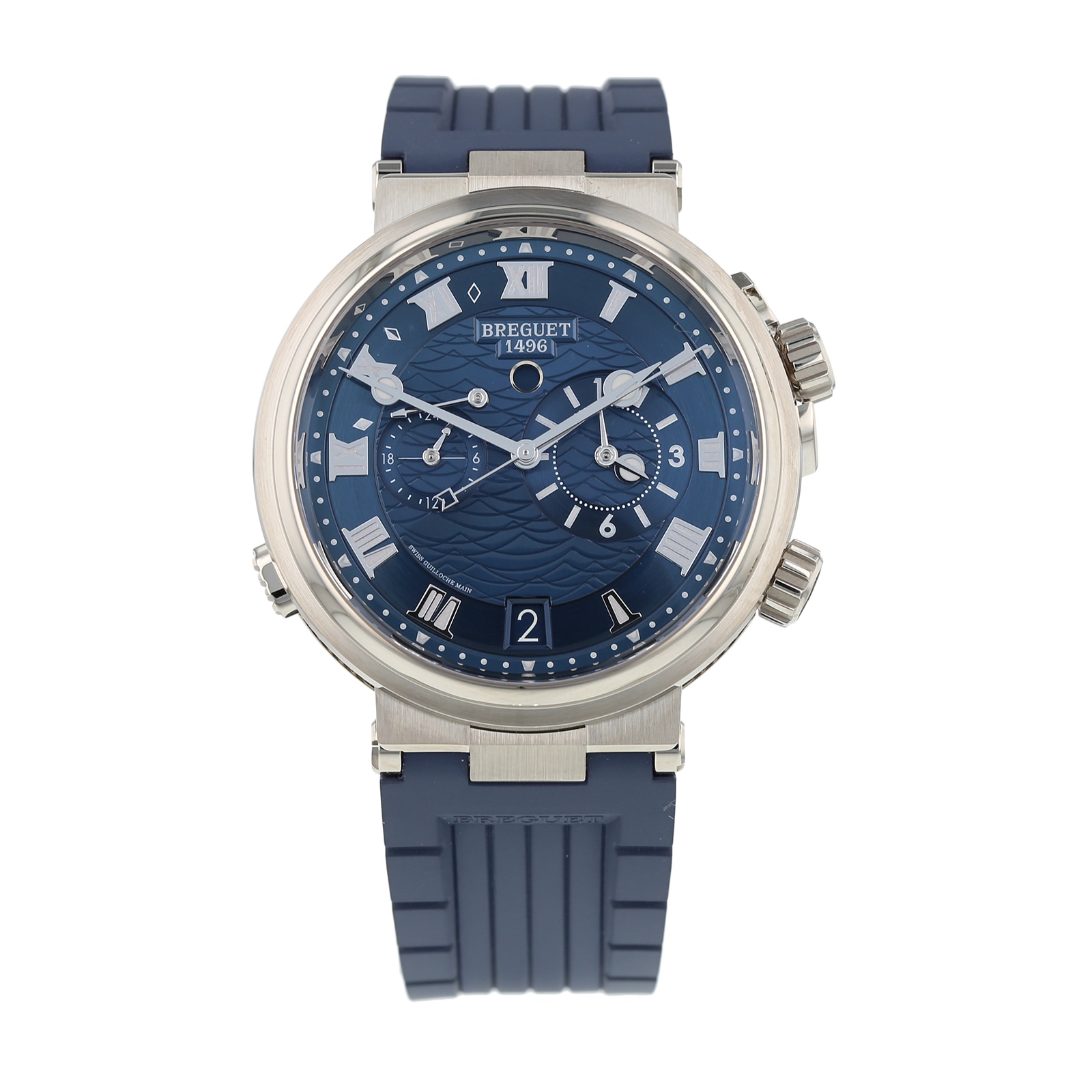 Pre Owned Breguet Marine Alarme Musicale Mens Watch 5547BB Y2 5ZU