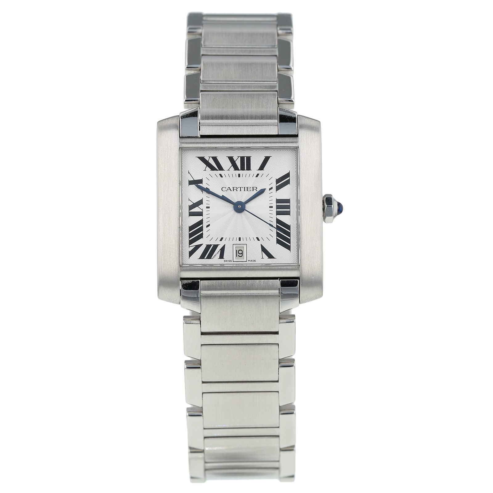 Pre-Owned Cartier Tank Francaise Mens Watch W51002Q3/2302 Pre-Owned Cartier Tank Francaise Mens Watch W51002Q3/2302