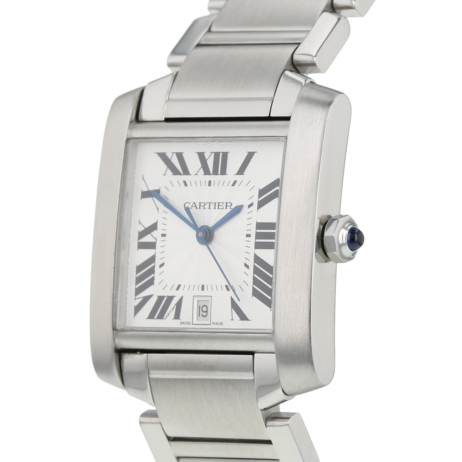 Pre-Owned Cartier Tank Francaise Mens Watch W51002Q3/2302 Pre-Owned Cartier Tank Francaise Mens Watch W51002Q3/2302