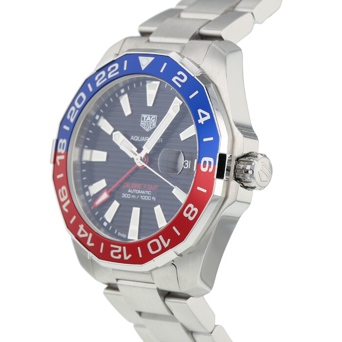 Pre-Owned TAG Heuer Aquaracer Calibre 7 GMT Mens Watch WAY201F.BA0927