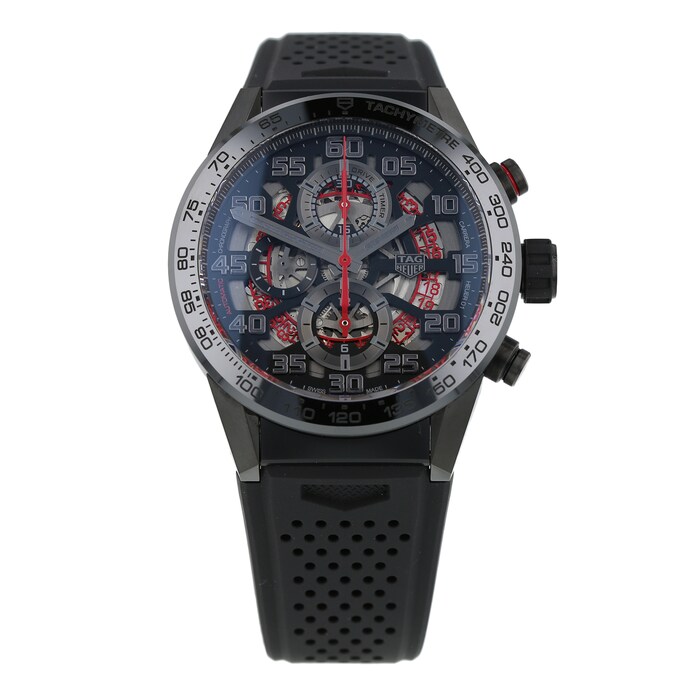 Pre-Owned TAG Heuer Pre-Owned TAG Heuer Carrera Heuer 01 'London' Limited Edition Mens Watch CAR201F.FT6087