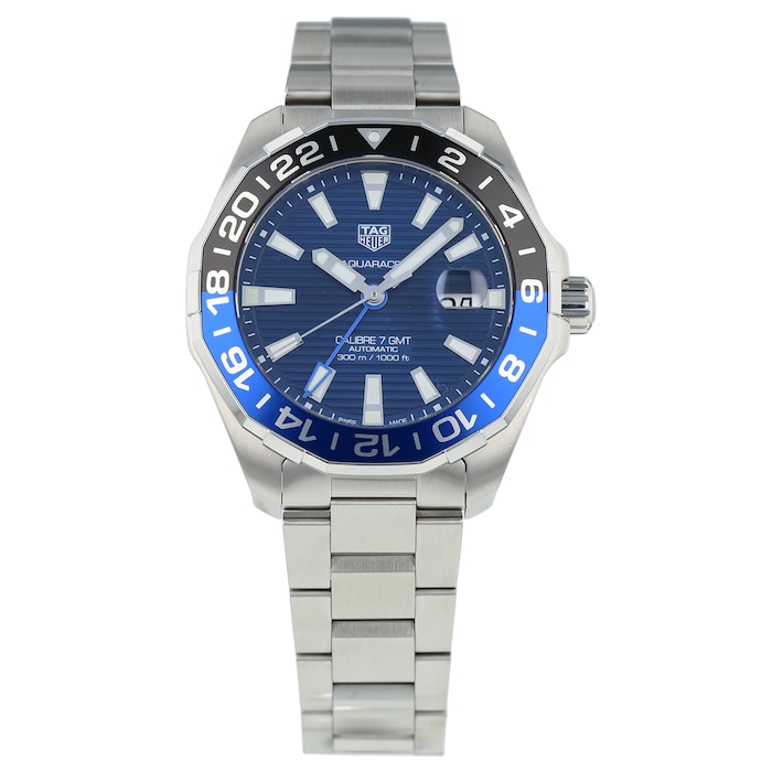 Pre-Owned TAG Heuer Pre-Owned TAG Heuer Aquaracer Calibre 7 GMT Mens Watch WAY201T.BA0927