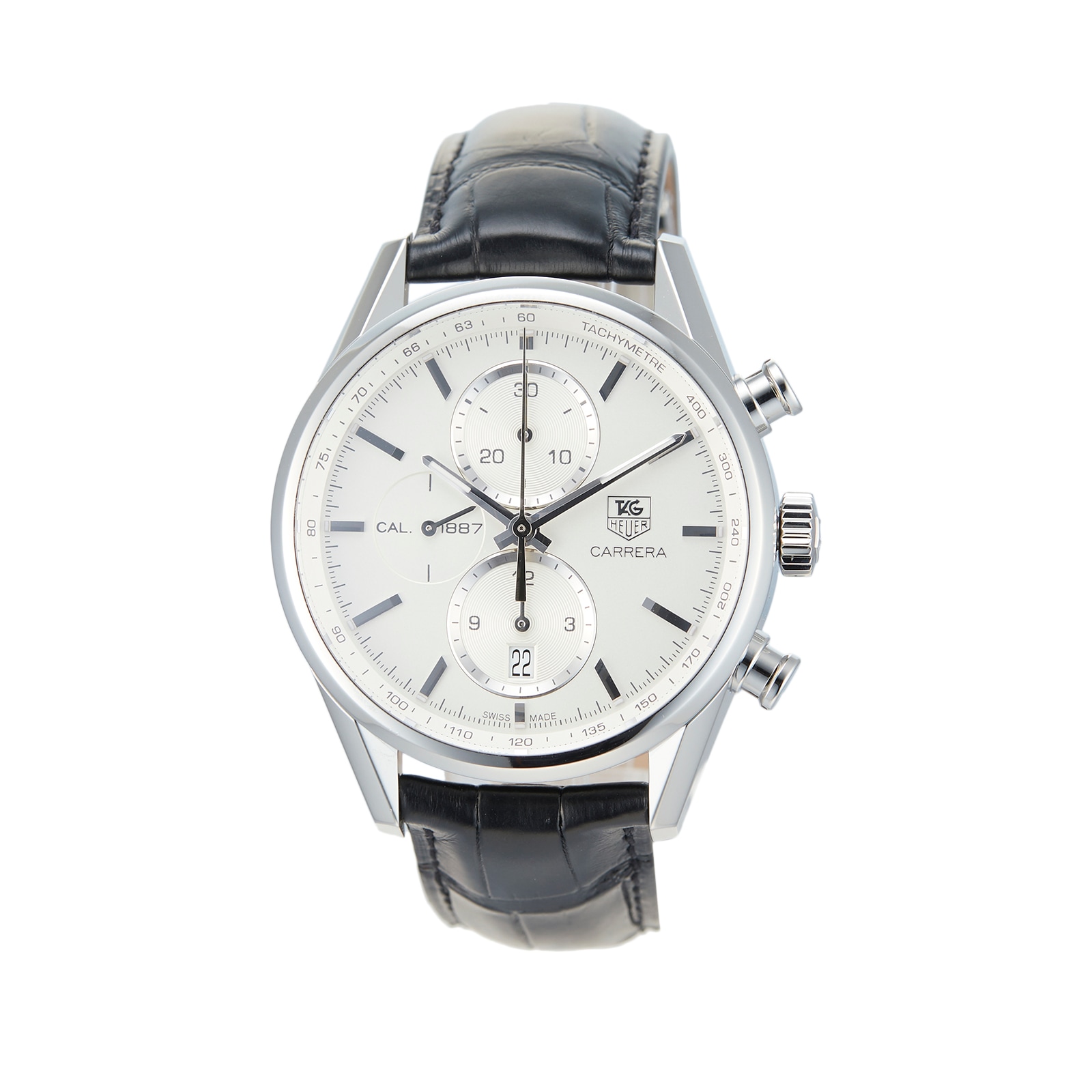 Tag heuer carrera calibre 1887 white dial hot sale