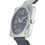 Pre-Owned Bell & Ross Pre-Owned Bell & Ross BRS-92 Black Steel Mens Watch BRS-92-S