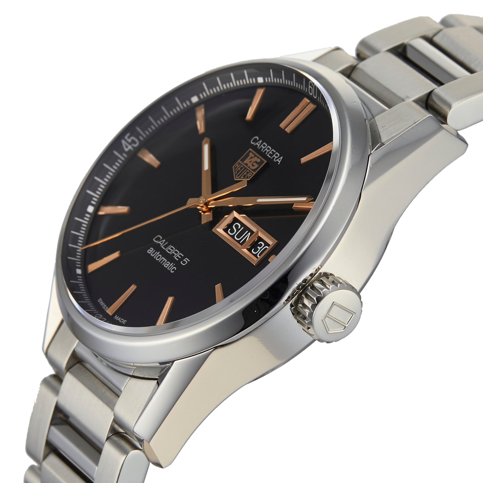 Pre-Owned TAG Heuer Carrera Calibre 5 Mens Watch WAR201C.BA0723