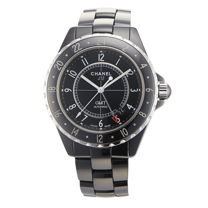 Pre-Owned Chanel Pre-Owned Chanel J12 Black Ceramic Unisex Watch H2012-UNI