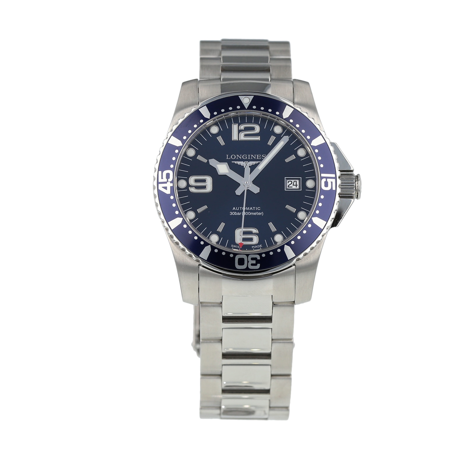 Pre Owned Longines HydroConquest Mens Watch L3.642.4.96.6