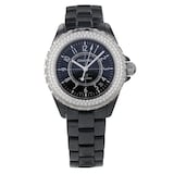 Pre-Owned Chanel Pre-Owned Chanel J12 Black Ceramic Ladies Watch H0950
