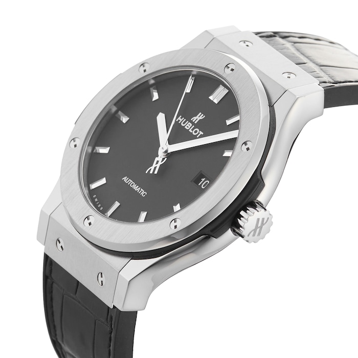 Pre-Owned Hublot Pre-Owned Hublot Classic Fusion Titanium Mens Watch 542.NX.1171.LR