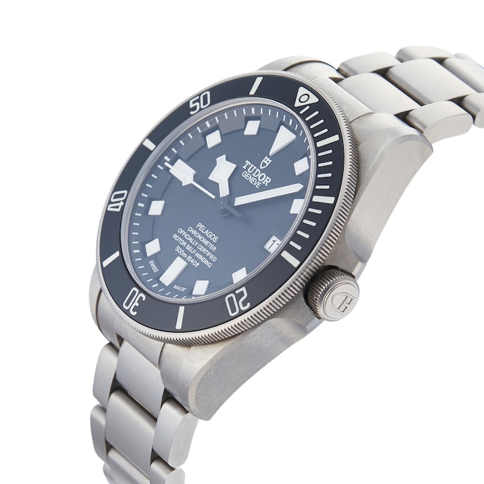 Pre-Owned Tudor Pelagos Black Titanium Mens Watch M25600TN-0001