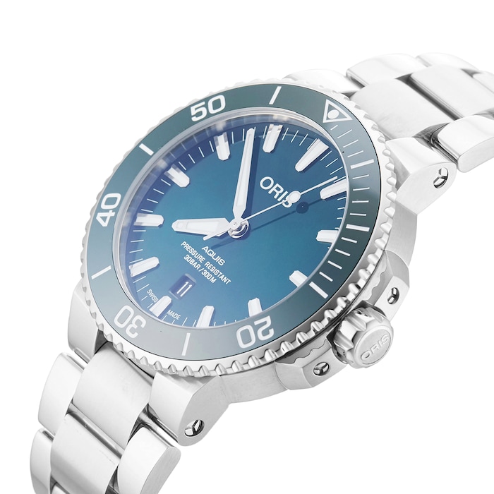 Pre-Owned Oris Aquis Date Mens Watch 01 733 7730 4157