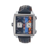 Pre-Owned TAG Heuer Monaco X Gulf Calibre 11 Mens Watch CAW211R.FC6401