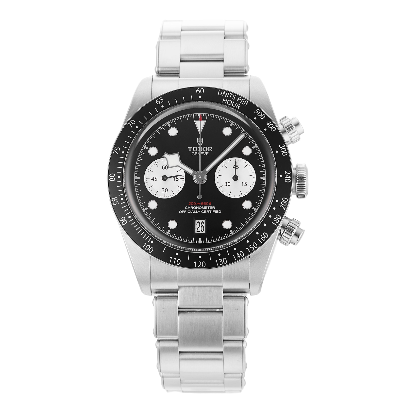 Pre-Owned Tudor Black Bay Chrono Black Steel Mens Watch M79360N-0001