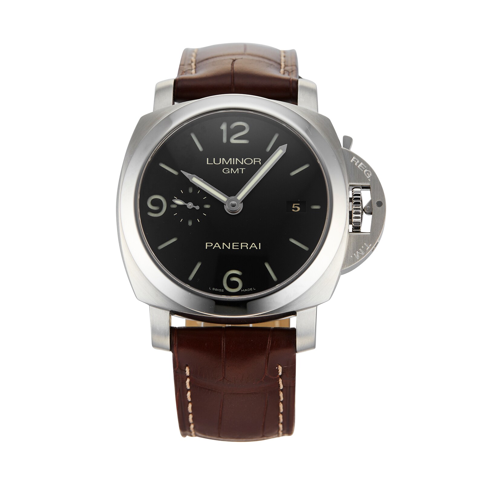 Pre-Owned Panerai Panerai Luminor 1950 3 Days GMT Mens Watch PAM00320