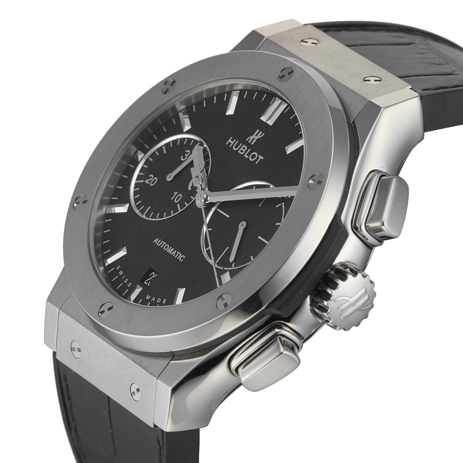 Pre-Owned Hublot Classic Fusion Chronograph Titanium Mens Watch 521.NX.1171.LR