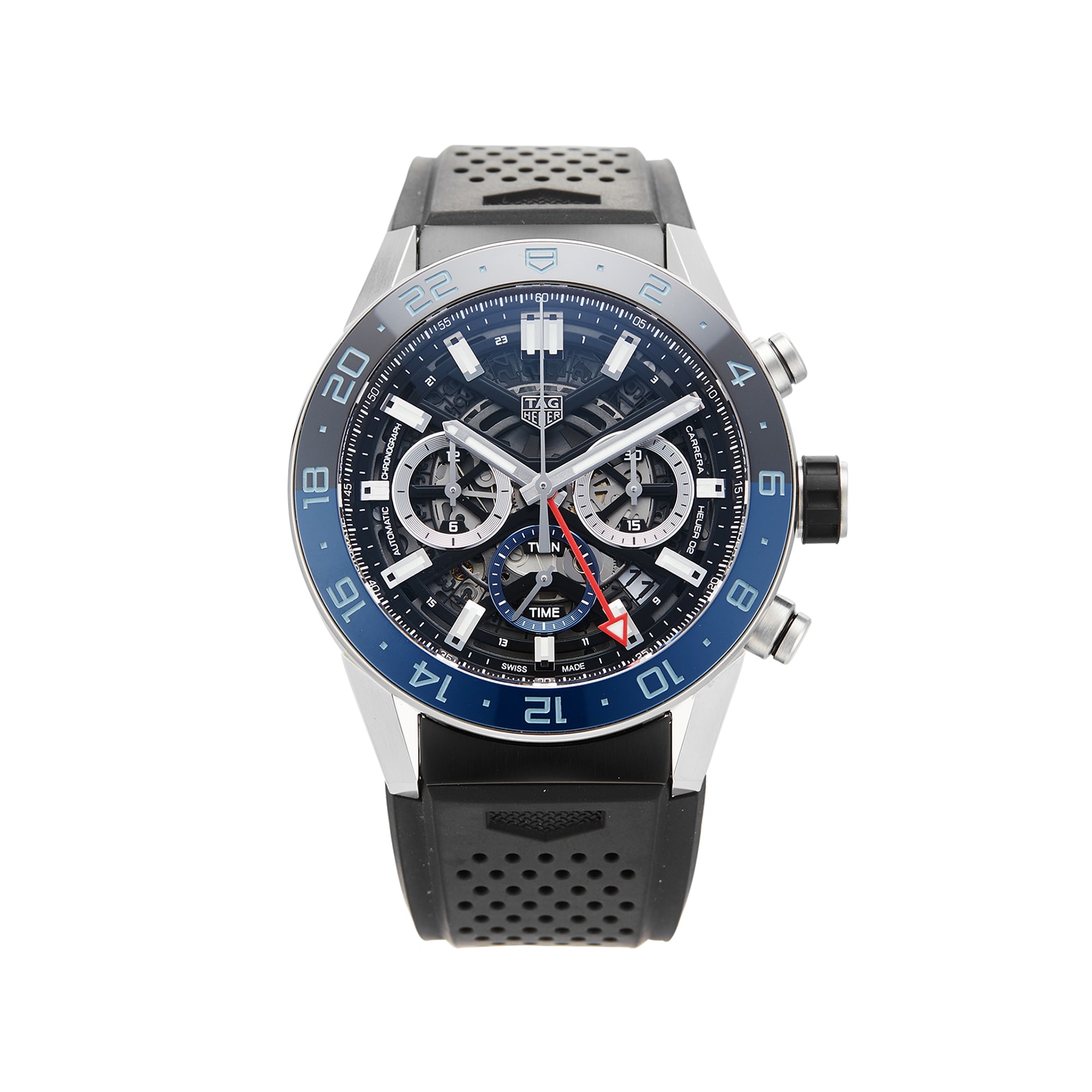 Pre-Owned TAG Heuer Pre-Owned TAG Heuer Carrera Calibre Heuer 02 Mens Watch CBG2A1Z.FT6157 Pre-Owned TAG Heuer Pre-Owned TAG Heuer Carrera Calibre Heuer 02 Mens Watch CBG2A1Z.FT6157