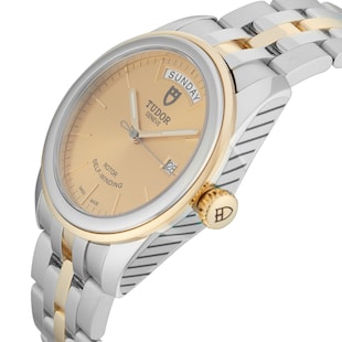 Pre-Owned Tudor Glamour Date Stainless Steel and Yellow Gold 39mm M56003-0005