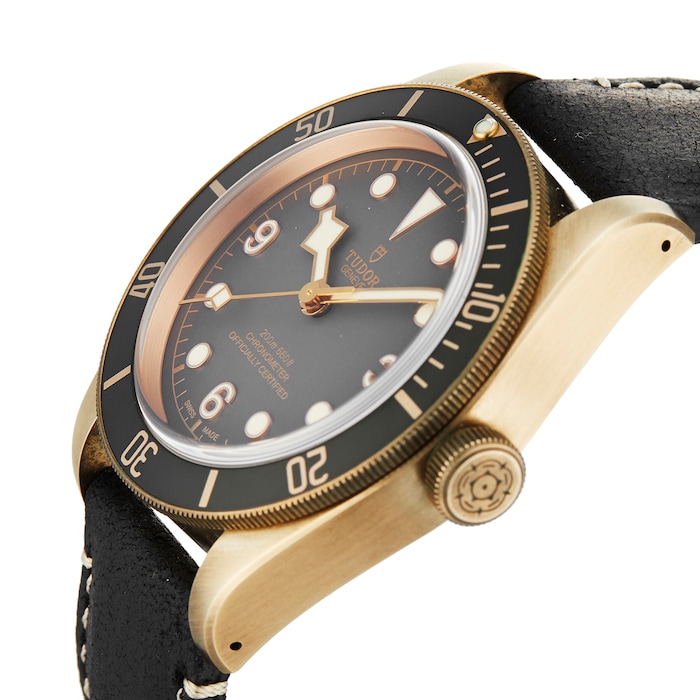 Pre-Owned Tudor Black Bay Bronze Mens Watch M79250BA-0001