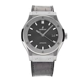 Pre-Owned Hublot Classic Fusion Racing Grey Titanium 42 Mens Watch 542.NX.7071.LR
