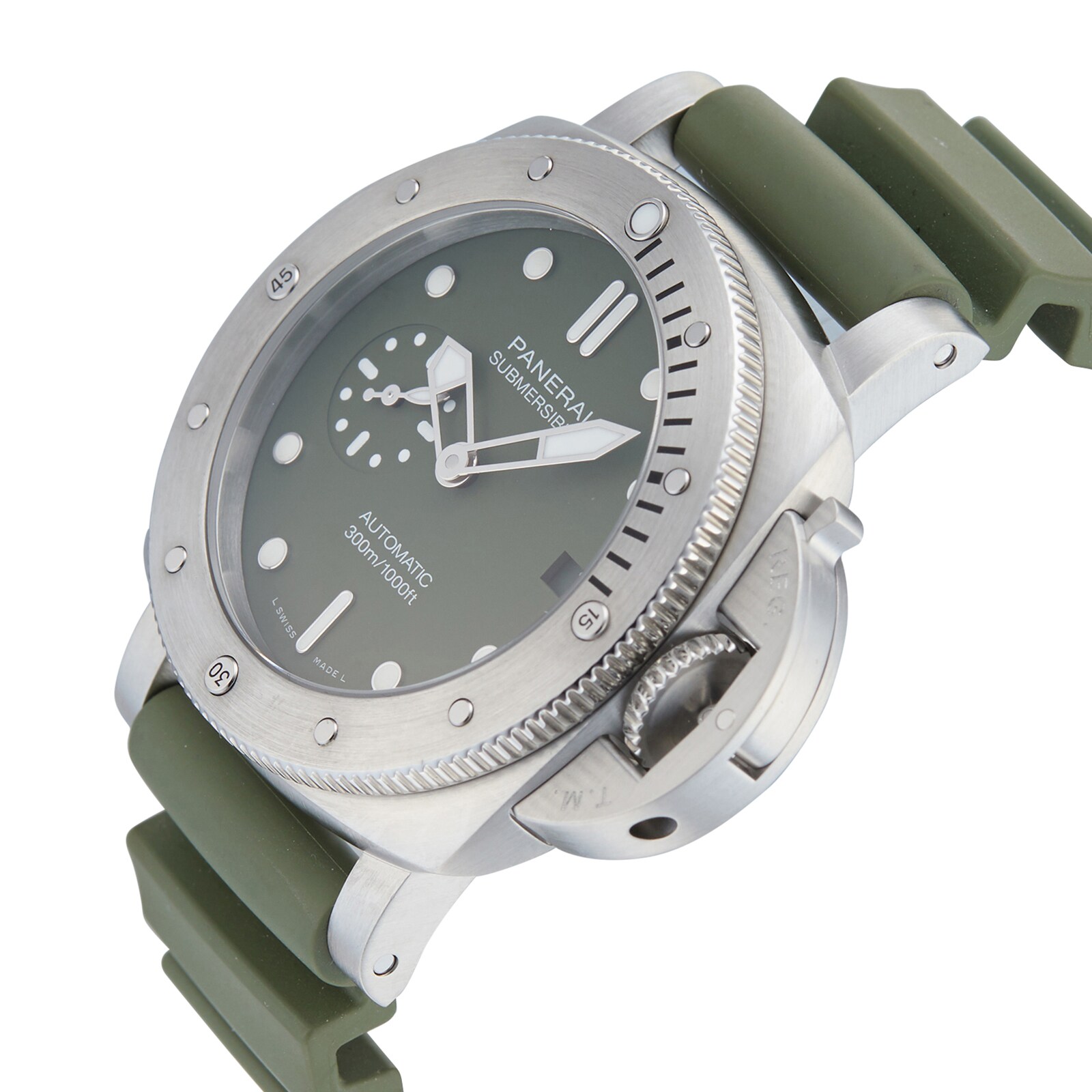 Pre Owned Panerai Pre Owned Panerai Luminor Submersible Verde