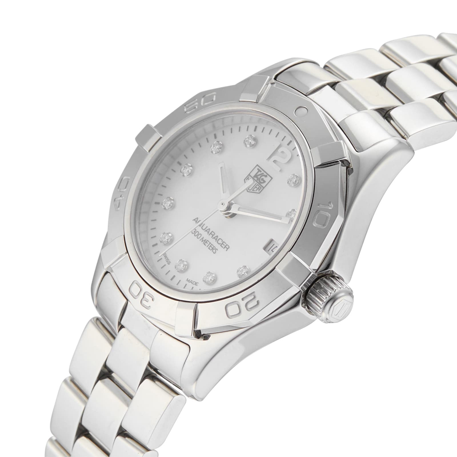 Pre Owned TAG Heuer Aquaracer 27 Ladies Watch WAF1415.BA0813