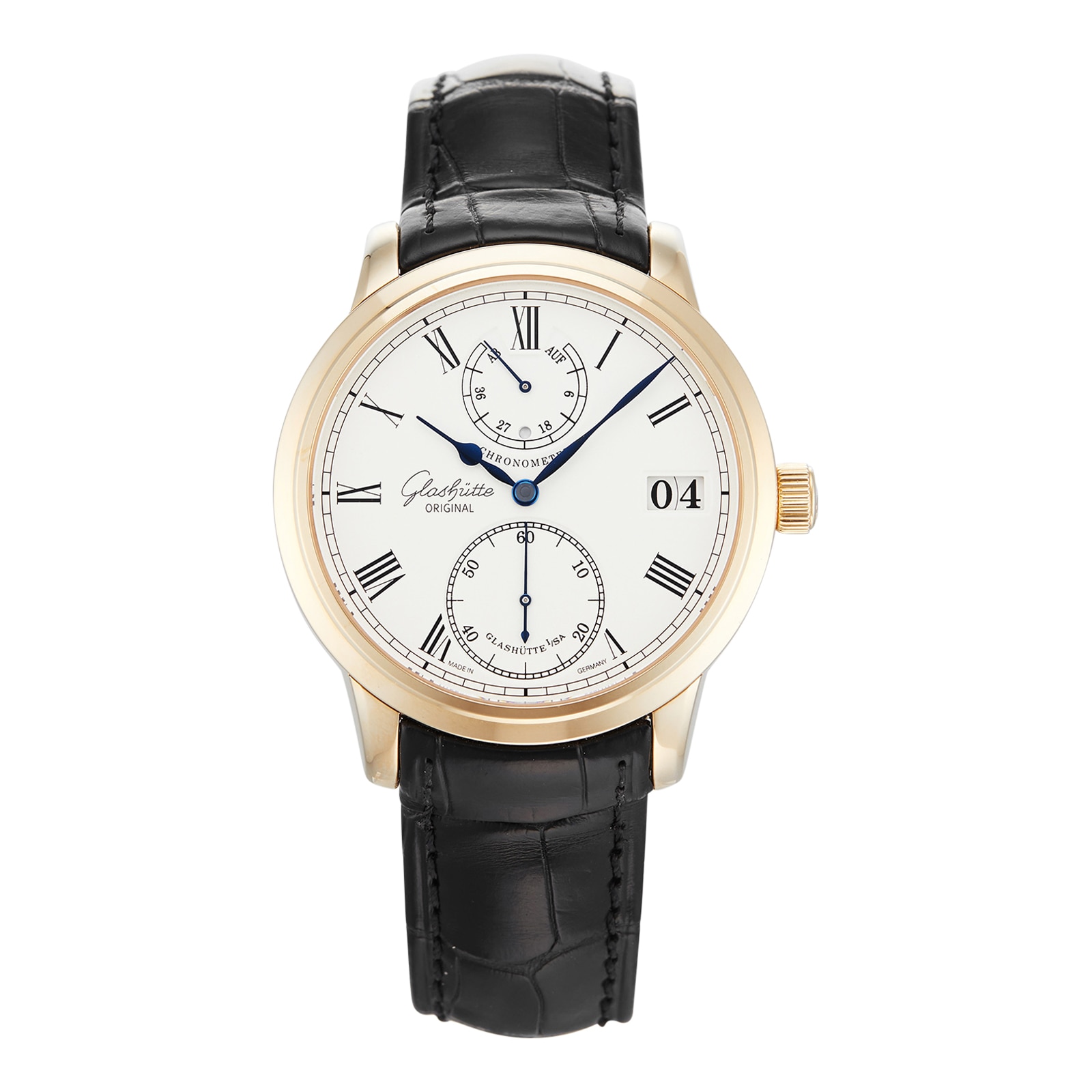 Pre-Owned Glasshutte Original Glasshutte Senator Chronometer Mens Watch 15801010104 Pre-Owned Glasshutte Original Glasshutte Senator Chronometer Mens Watch 15801010104