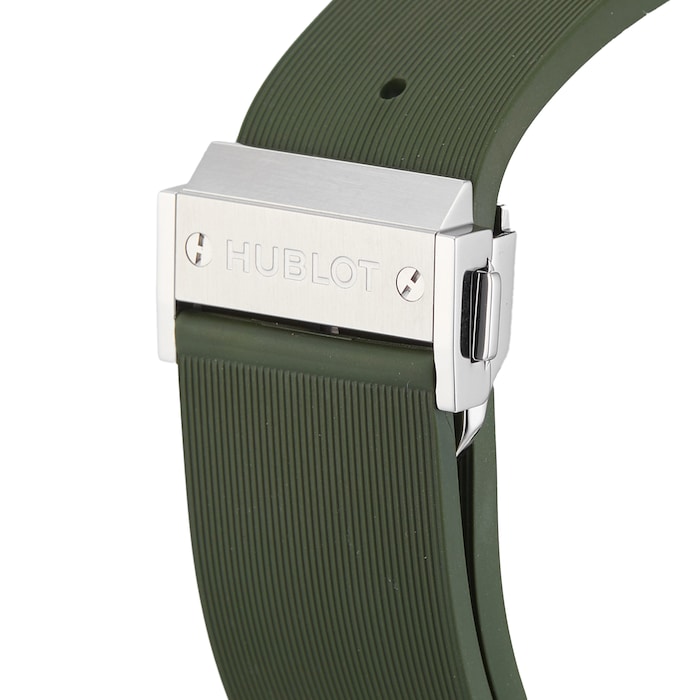 Pre-Owned Hublot Pre-Owned Hublot Classic Fusion Titanium Green Mens Watch 511.NX.8970.LR