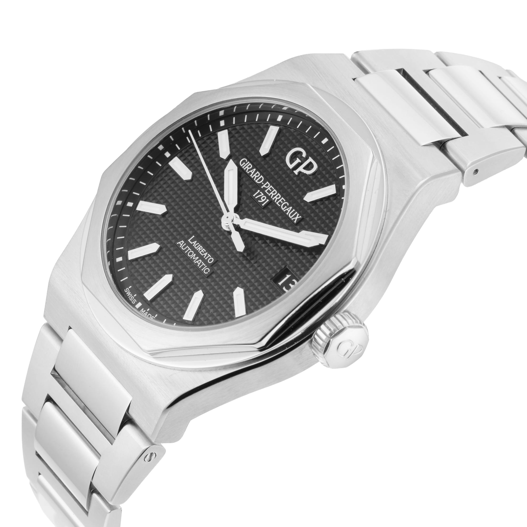 Pre-Owned Girard Perregaux Pre-Owned Girard-Perregaux Laureato 42mm Stainless Steel 81010-11-634-11A Pre-Owned Girard Perregaux Pre-Owned Girard-Perregaux Laureato 42mm Stainless Steel 81010-11-634-11A