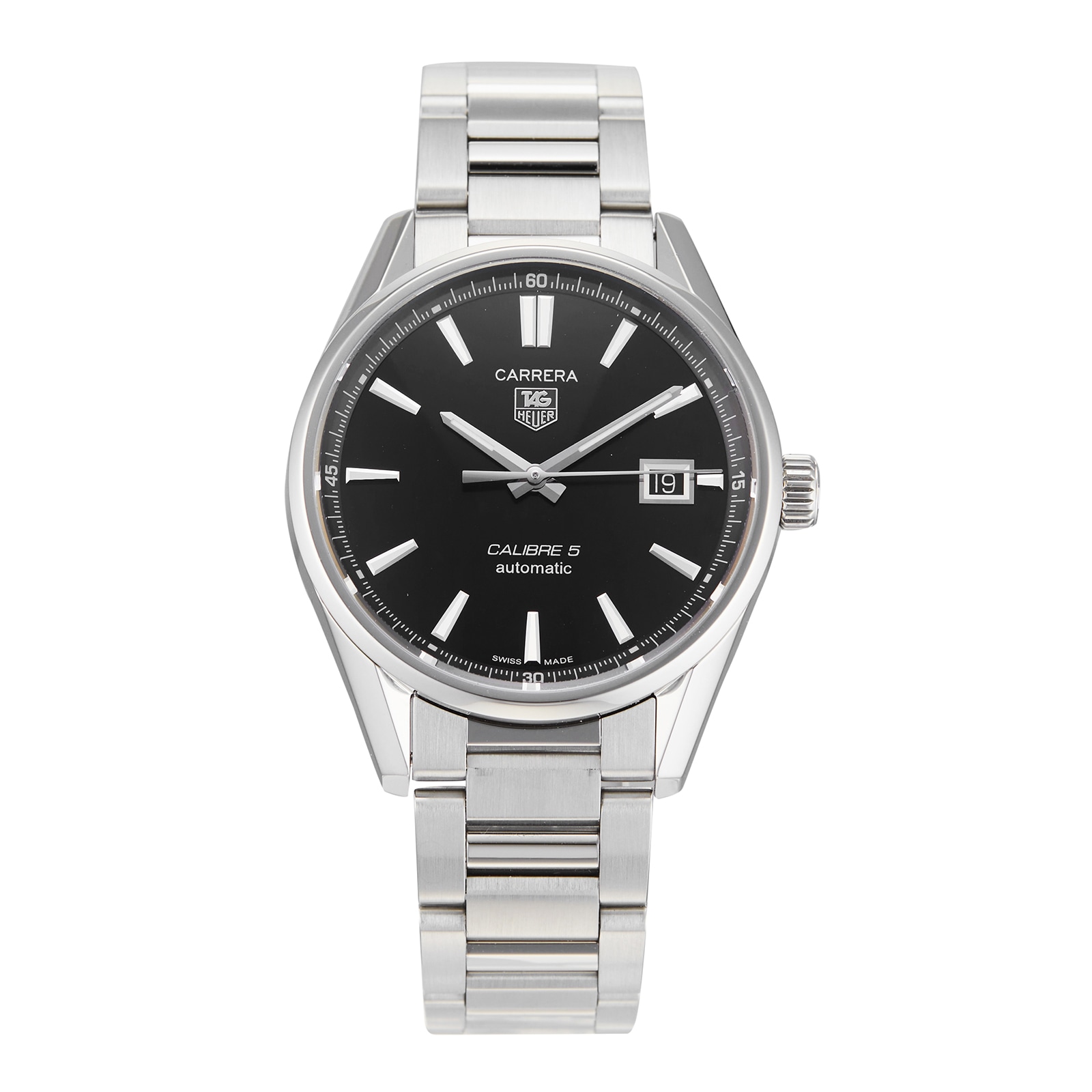 Pre-Owned TAG Heuer Carrera Calibre 5 Mens Watch WAR211A.BA0782 Pre-Owned TAG Heuer Carrera Calibre 5 Mens Watch WAR211A.BA0782