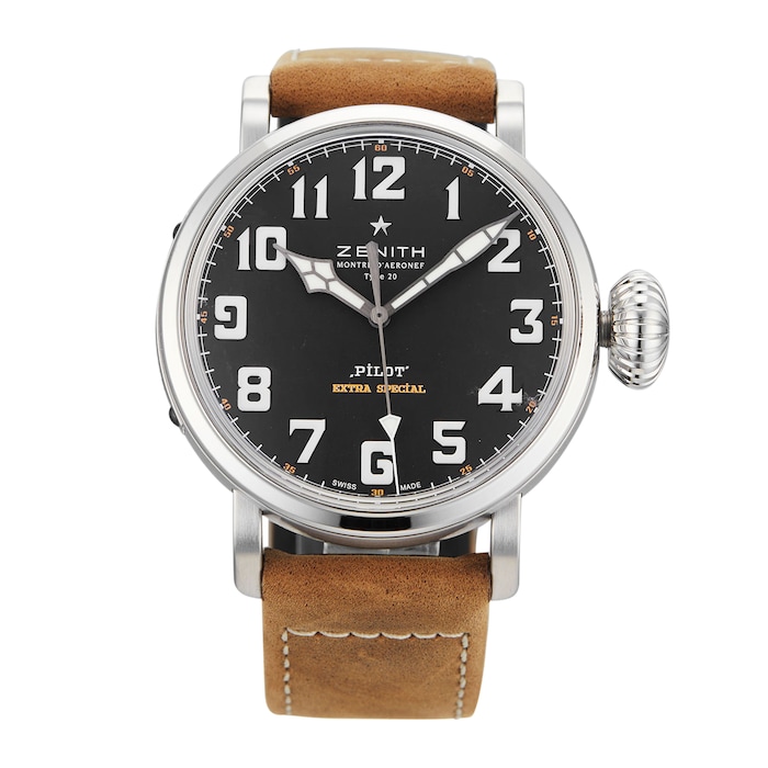 Pre-Owned Zenith Pilot Montre d'Aeronef Type 20 Extra Special Mens Watch 03.2430.3000/21.C738