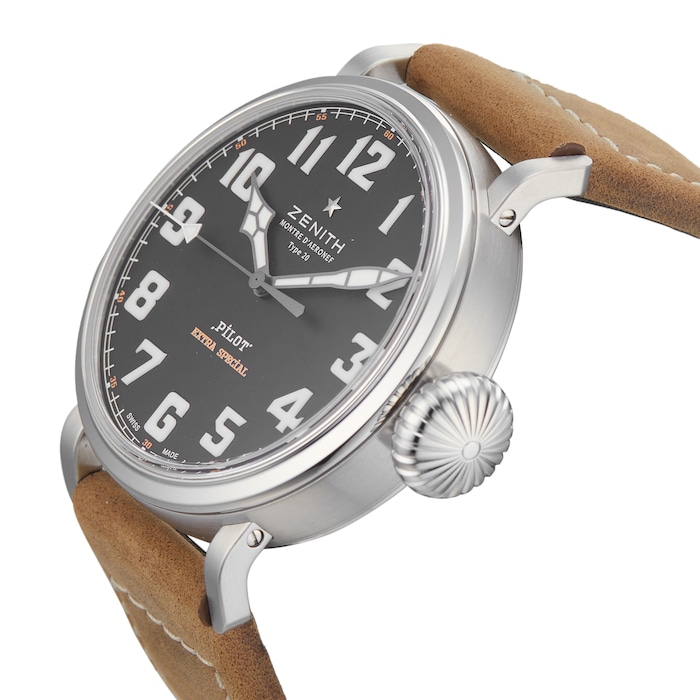 Pre-Owned Zenith Pilot Montre d'Aeronef Type 20 Extra Special Mens Watch 03.2430.3000/21.C738