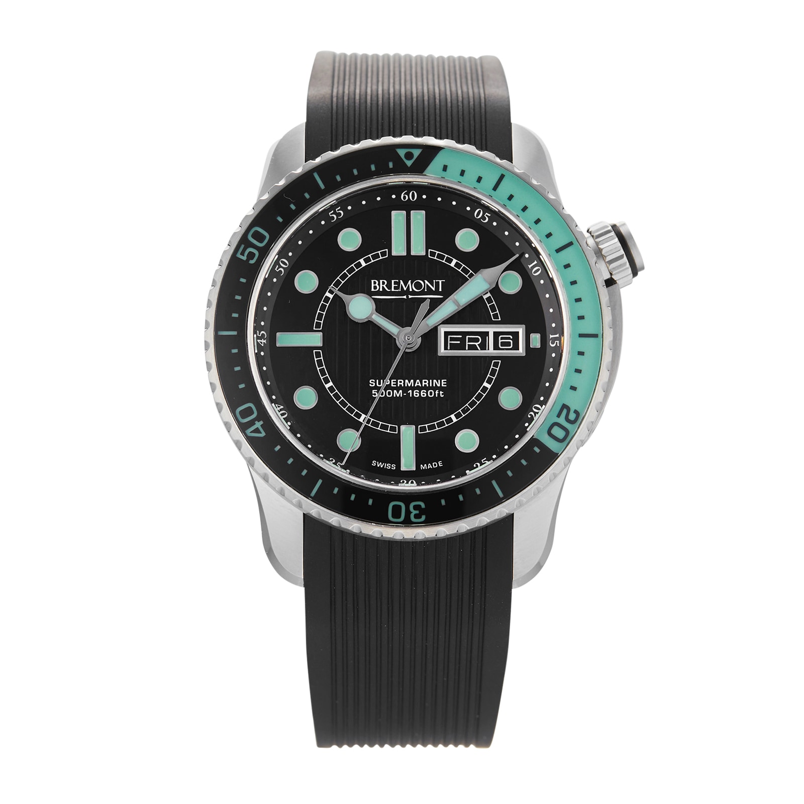 Pre-Owned Bremont Supermarine 500 Black Green S500/BK-GN Pre-Owned Bremont Supermarine 500 Black Green S500/BK-GN
