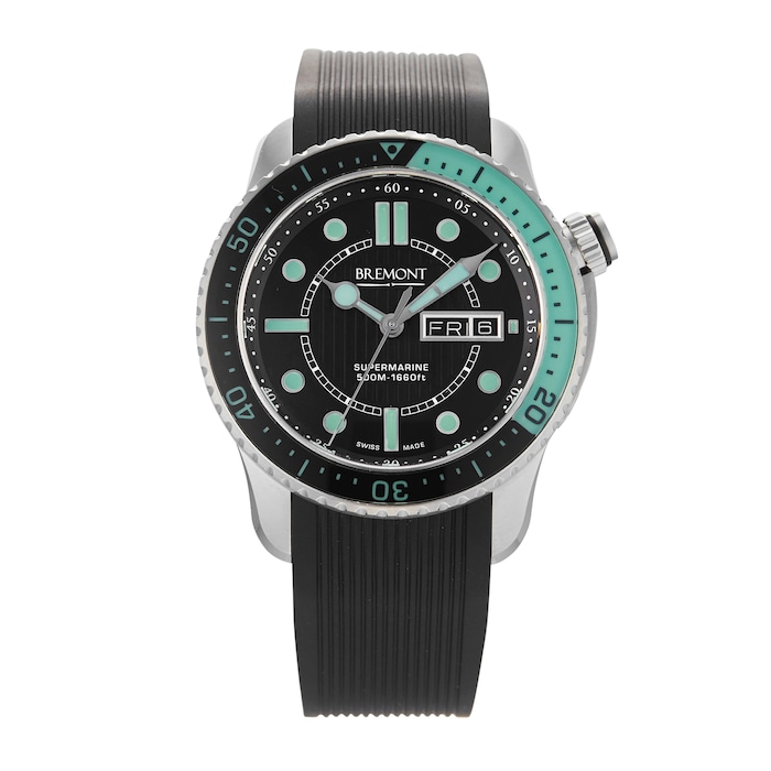 Pre-Owned Bremont Supermarine 500 Black Green S500/BK-GN