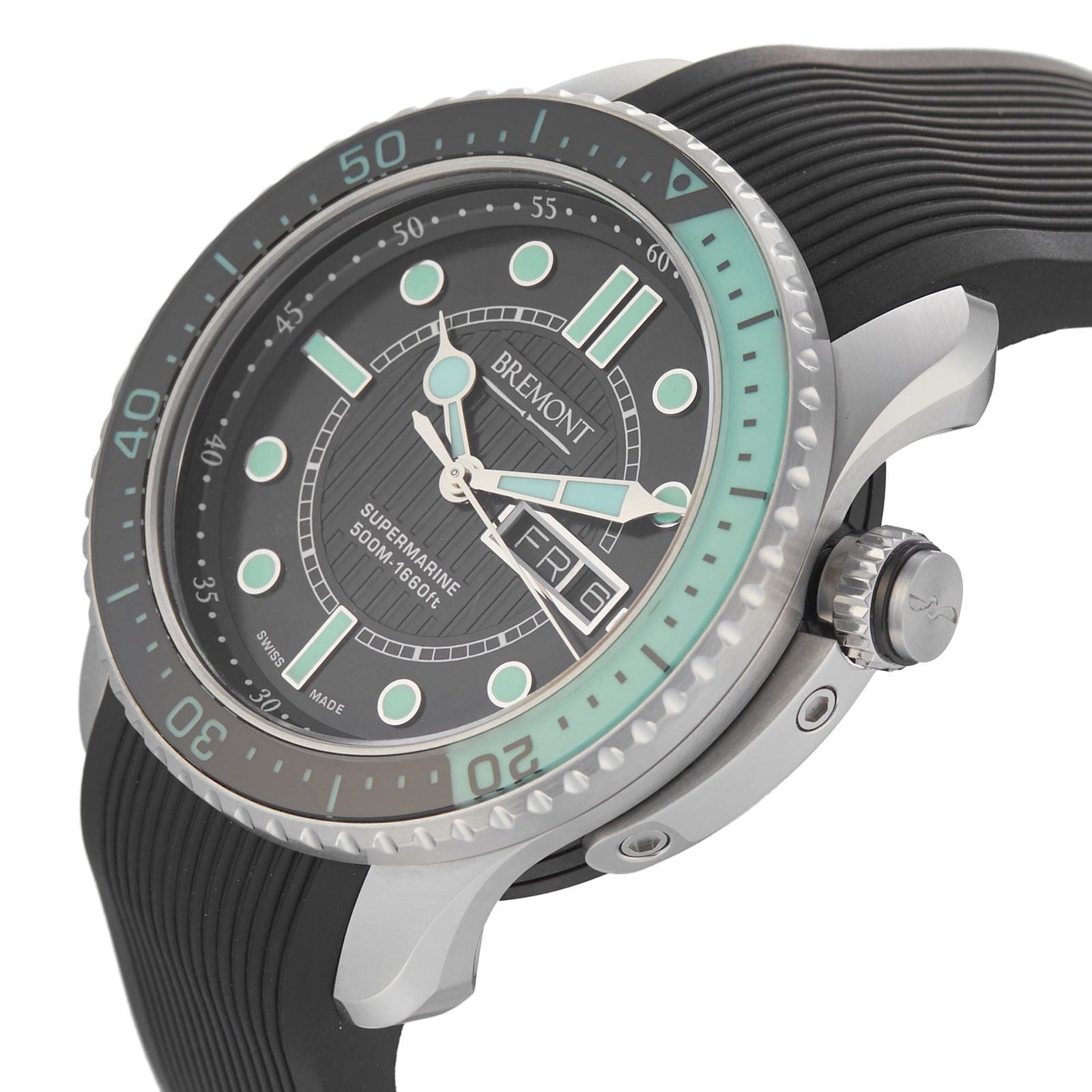 Pre-Owned Bremont Supermarine 500 Black Green S500/BK-GN Pre-Owned Bremont Supermarine 500 Black Green S500/BK-GN