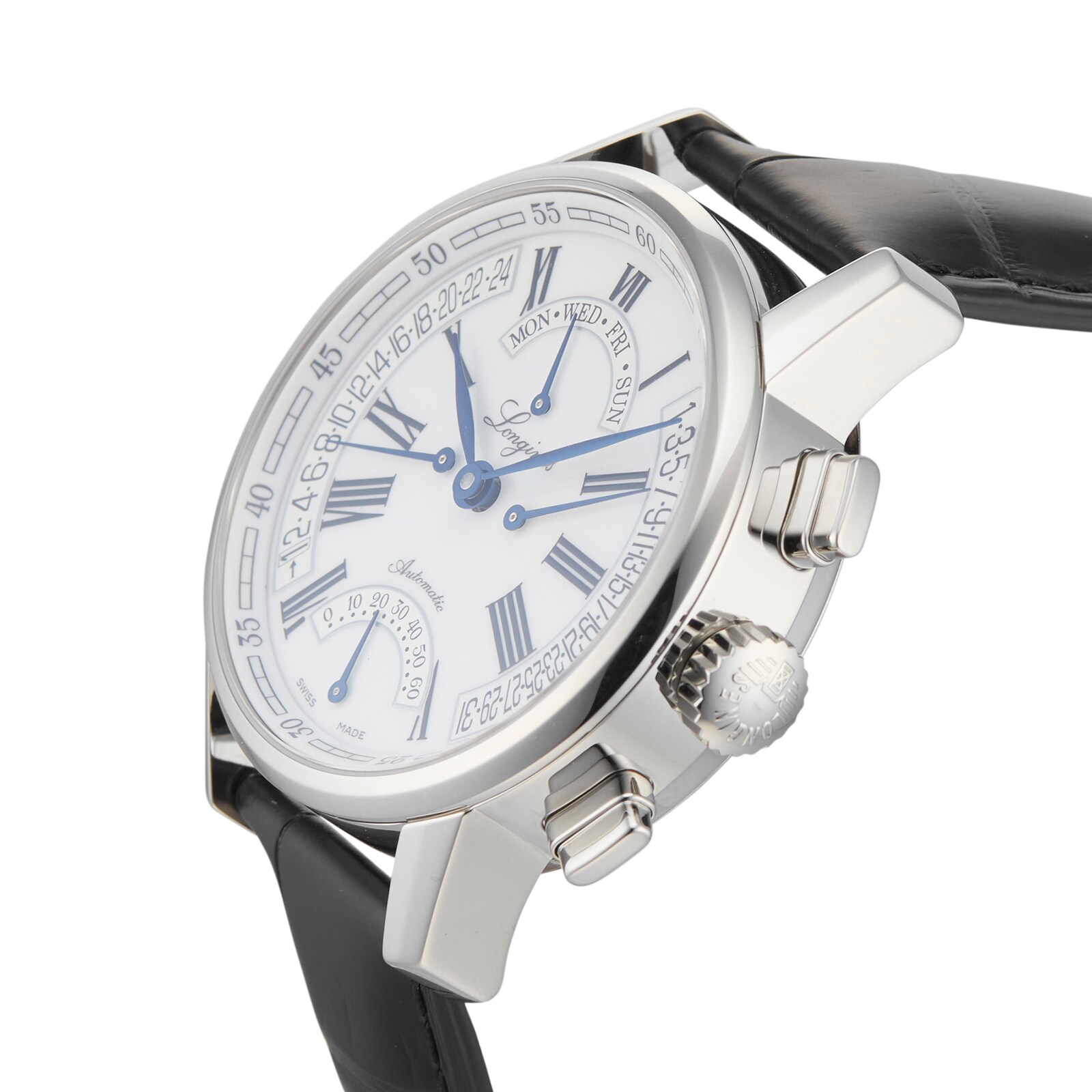 Pre-Owned Longines Pre-Owned Longines Heritage Retrograde Mens Watch L4.797.4.71.2 Pre-Owned Longines Pre-Owned Longines Heritage Retrograde Mens Watch L4.797.4.71.2