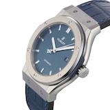 Pre-Owned Hublot Classic Fusion Titanium Blue 542.NX.7170.LR