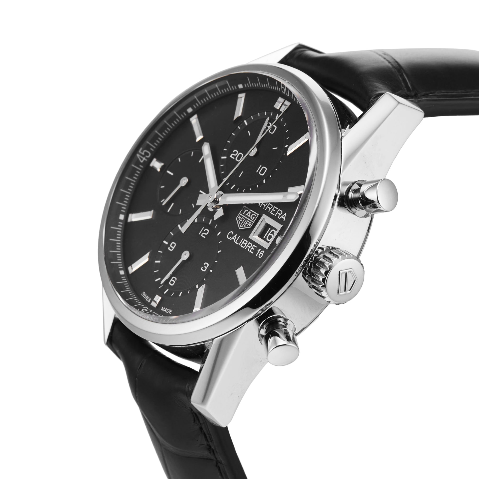 Pre-Owned TAG Heuer Carrera 41MM Stainless Steel Pre-Owned TAG Heuer Carrera 41MM Stainless Steel