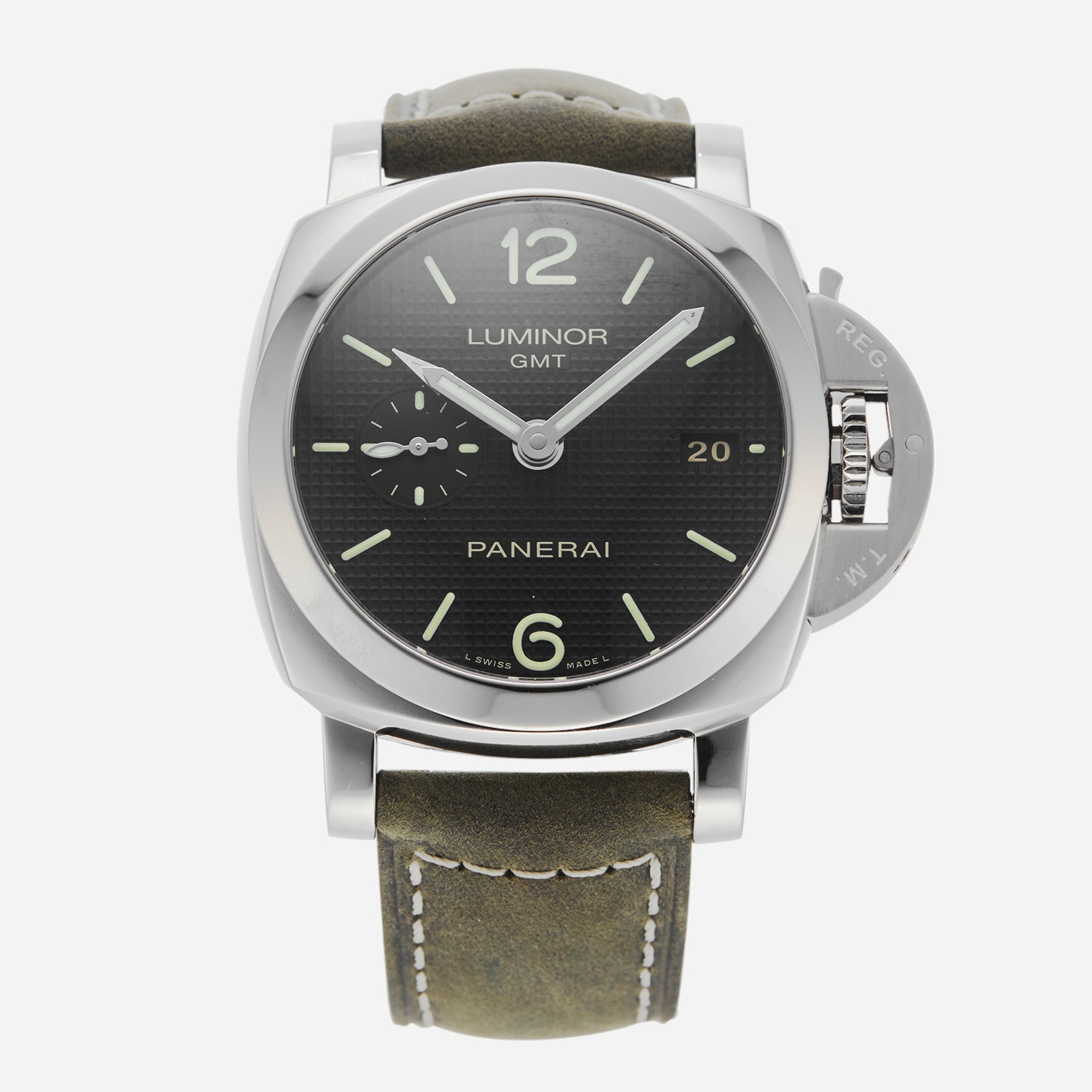 Pre-Owned Panerai Luminor 1950 3Days GMT PAM00535 Pre-Owned Panerai Luminor 1950 3Days GMT PAM00535
