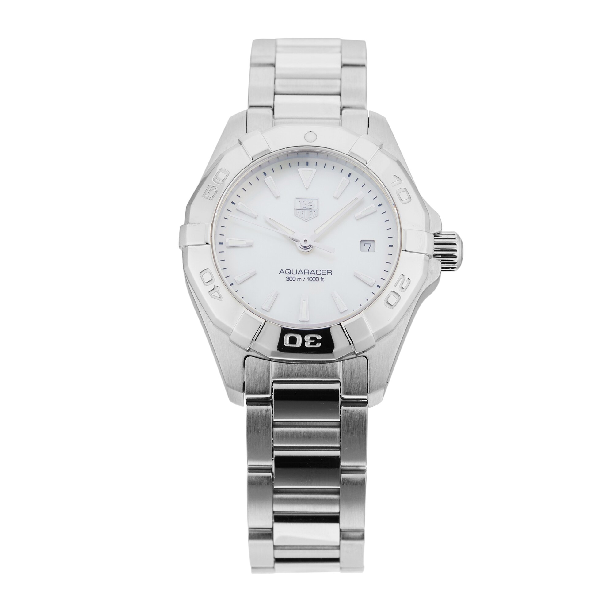 Pre-Owned TAG Heuer Aquaracer Quartz, 27mm Stainless Steel WAY1412.BA0920
