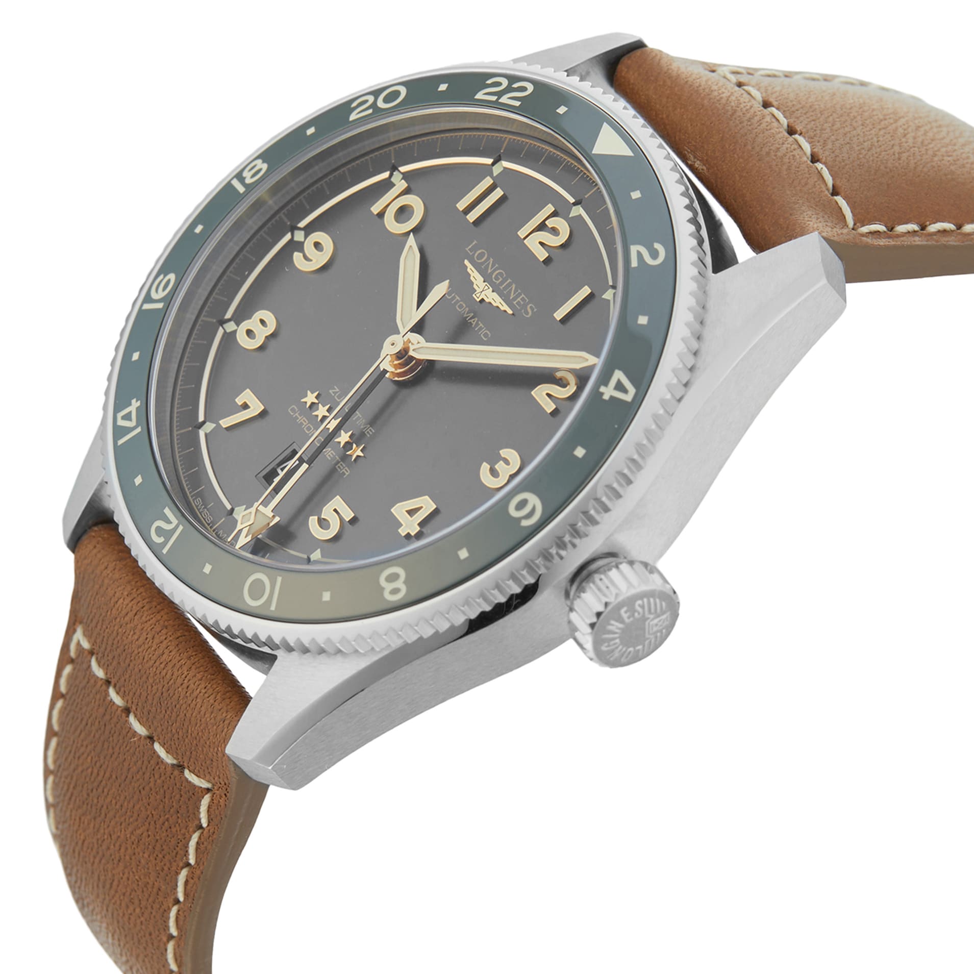 Pre-Owned Longines Spirit Zulu Time L38124632