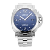 Pre-Owned Panerai Luminor Marina Specchio Blu 44mm Stainless Steel