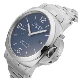Pre-Owned Panerai Luminor Marina Specchio Blu 44mm Stainless Steel