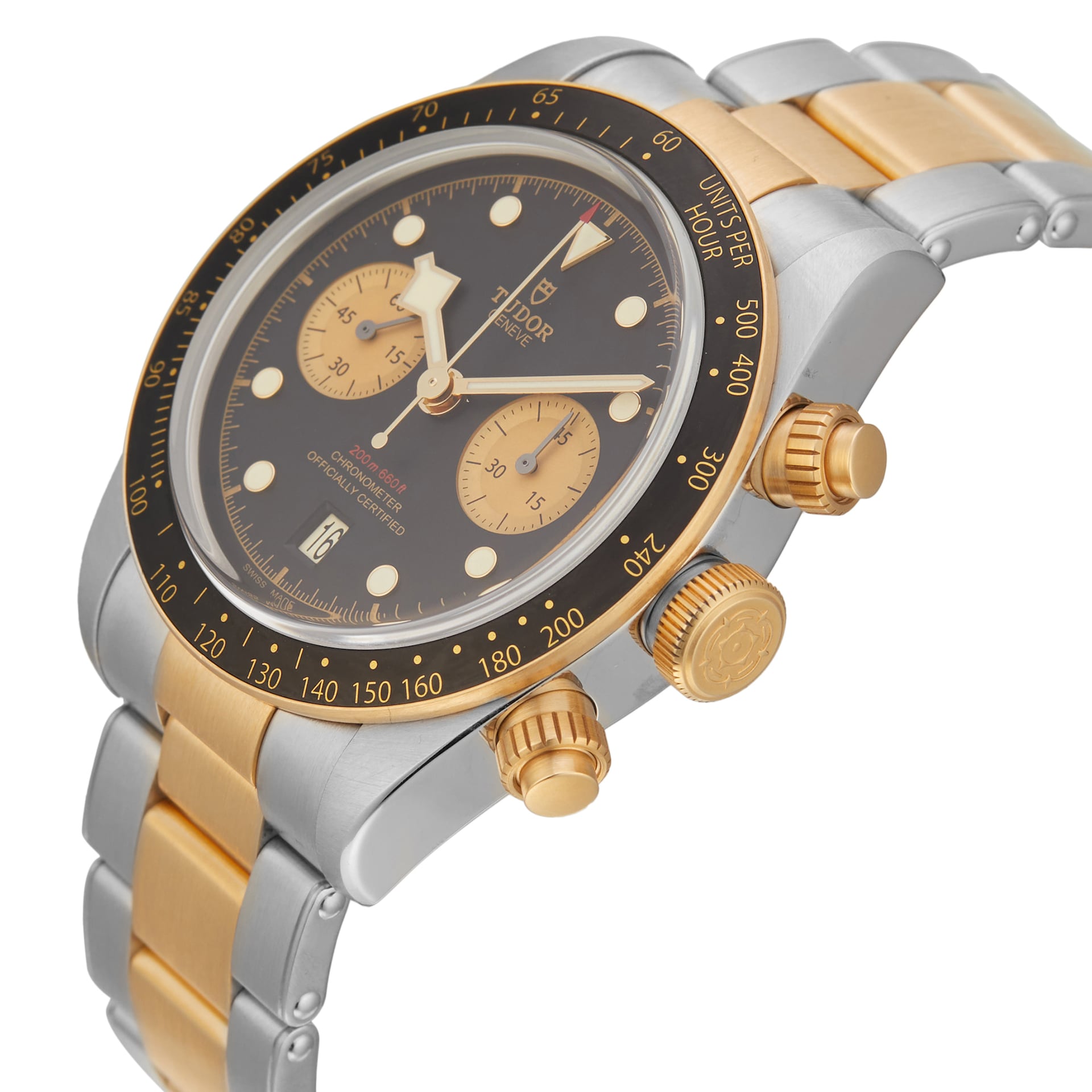 Pre-Owned Tudor Black Bay Chrono S&G 41mm Stainless Steel and Yellow Gold m79363n-0001