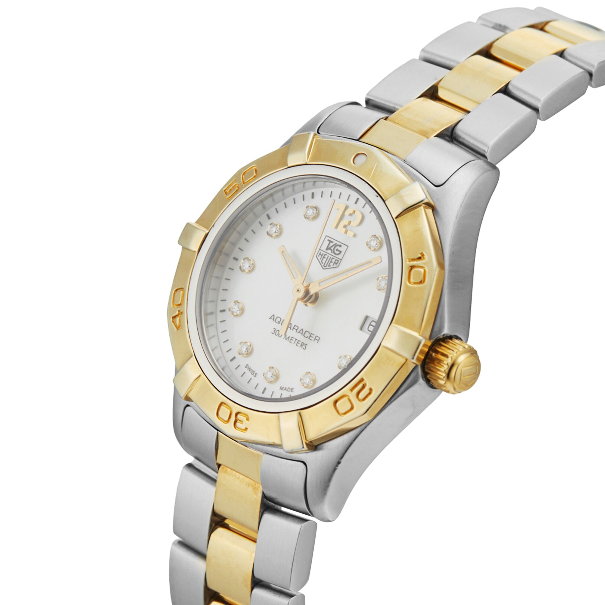 Pre-Owned TAG Heuer Aquaracer 27mm Stainless Steel and Yellow Gold Pre-Owned TAG Heuer Aquaracer 27mm Stainless Steel and Yellow Gold