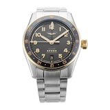 Pre-Owned Longines Longines Spirit Zulu Time 39mm Stainless Steel and Yellow Gold