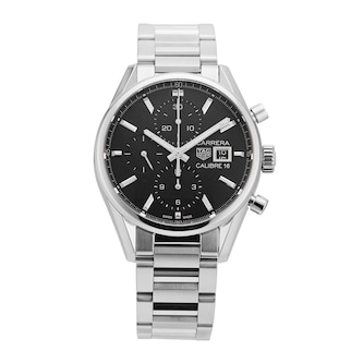 Pre-Owned TAG Heuer Carrera Chronograph 41mm Stainless Steel Pre-Owned TAG Heuer Carrera Chronograph 41mm Stainless Steel